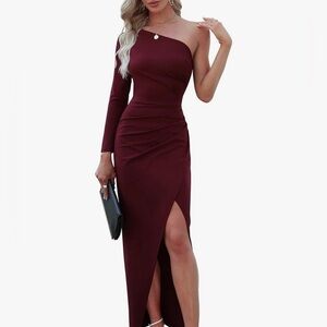 Sarin Mathews Women One Shoulder Lonq Sleeve Cocktail
Dresses Sexy Bodycon